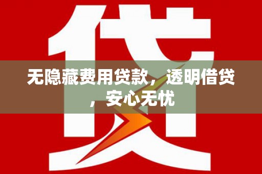汉源无隐藏费用贷款，透明借贷，安心无忧