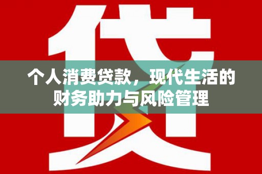 汉源个人消费贷款，现代生活的财务助力与风险管理