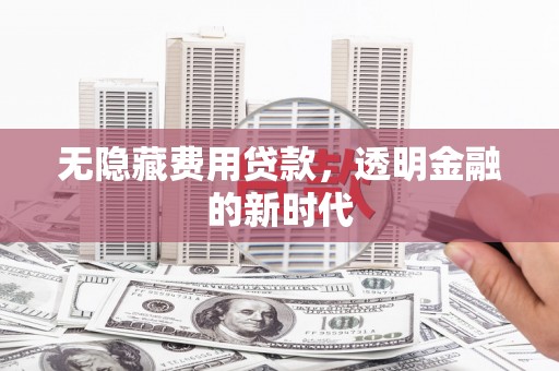 汉源无隐藏费用贷款，透明金融的新时代