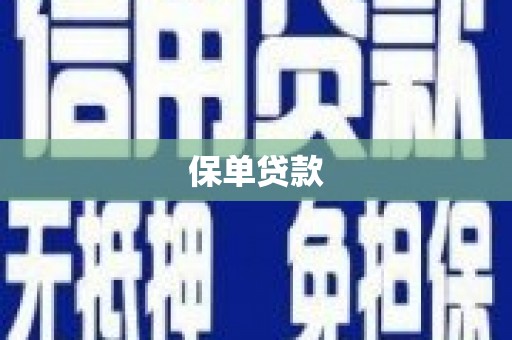 汉源保单贷款