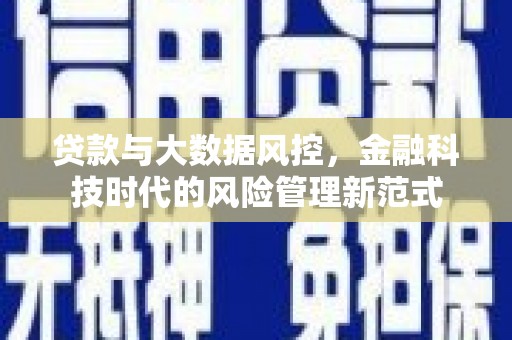 汉源贷款与大数据风控，金融科技时代的风险管理新范式