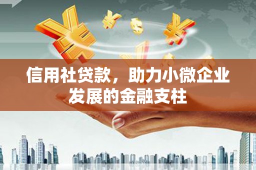 汉源信用社贷款，助力小微企业发展的金融支柱