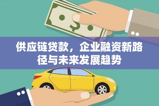 汉源供应链贷款，企业融资新路径与未来发展趋势