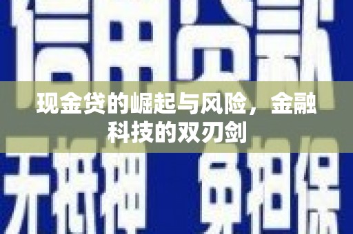 汉源现金贷的崛起与风险，金融科技的双刃剑