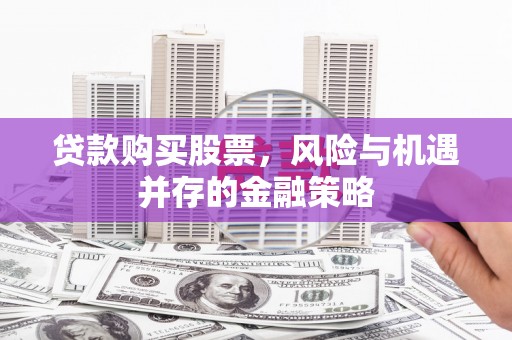 汉源贷款购买股票，风险与机遇并存的金融策略