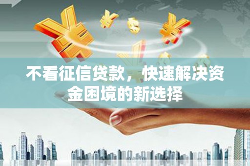 汉源不看征信贷款，快速解决资金困境的新选择