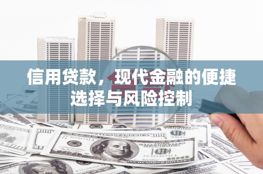 汉源信用贷款，现代金融的便捷选择与风险控制