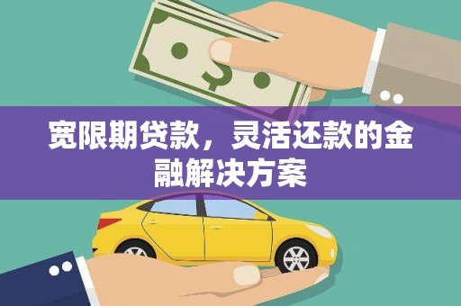 汉源宽限期贷款，灵活还款的金融解决方案
