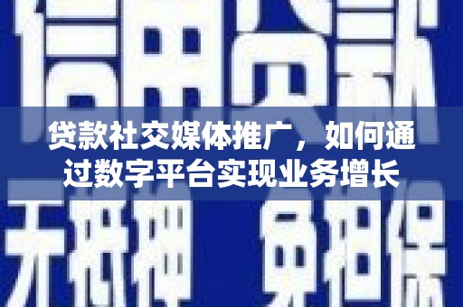 汉源贷款社交媒体推广，如何通过数字平台实现业务增长