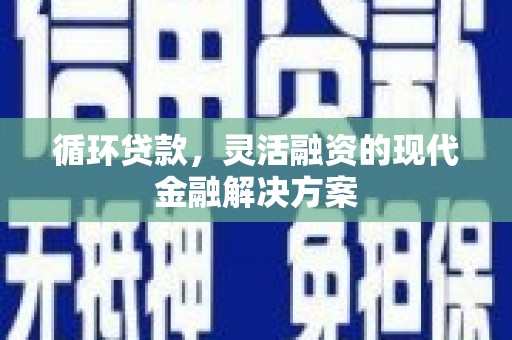 汉源循环贷款，灵活融资的现代金融解决方案