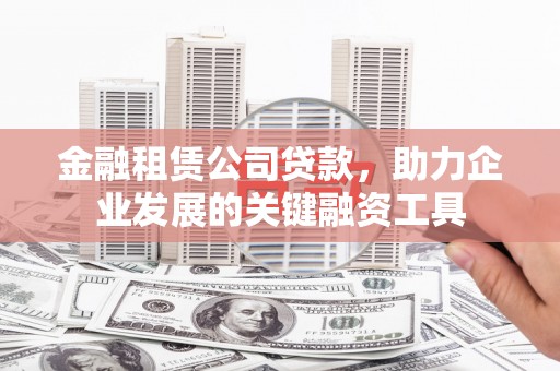 汉源金融租赁公司贷款，助力企业发展的关键融资工具