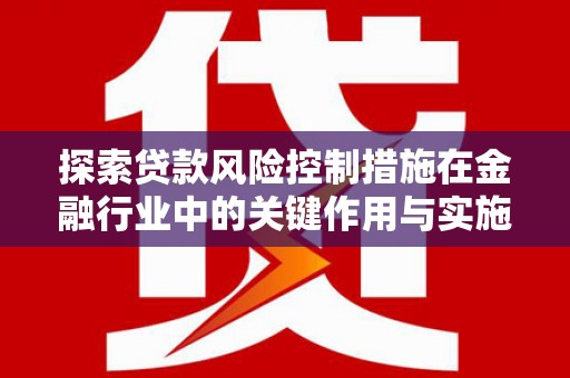 汉源探索贷款风险控制措施在金融行业中的关键作用与实施策略