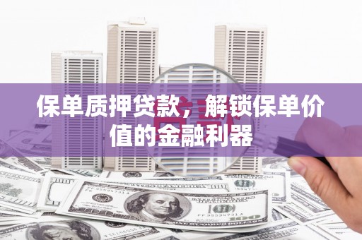 汉源保单质押贷款，解锁保单价值的金融利器