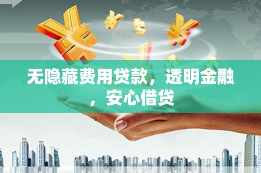 汉源无隐藏费用贷款，透明金融，安心借贷