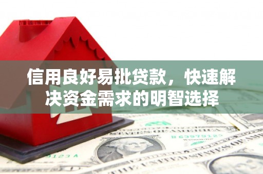 汉源信用良好易批贷款，快速解决资金需求的明智选择