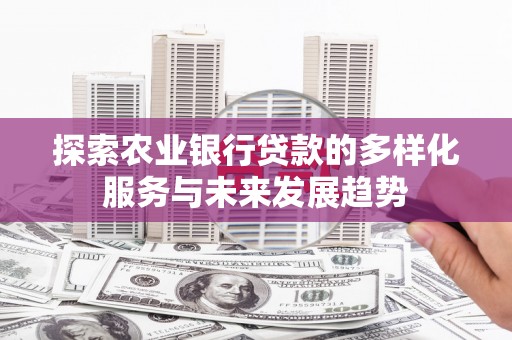 汉源探索农业银行贷款的多样化服务与未来发展趋势