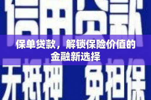 汉源保单贷款，解锁保险价值的金融新选择