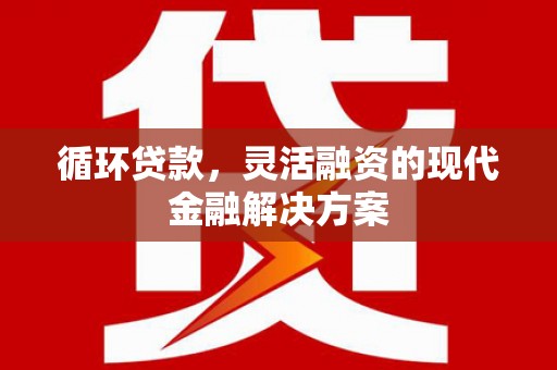 汉源循环贷款，灵活融资的现代金融解决方案