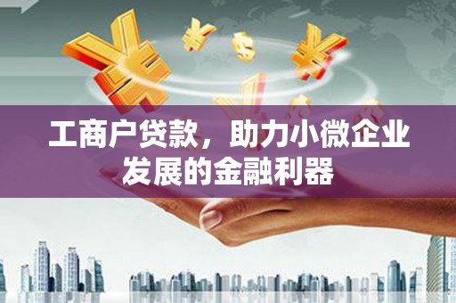 汉源工商户贷款，助力小微企业发展的金融利器