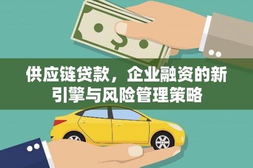 汉源供应链贷款，企业融资的新引擎与风险管理策略