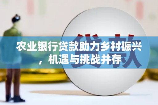 汉源农业银行贷款助力乡村振兴，机遇与挑战并存