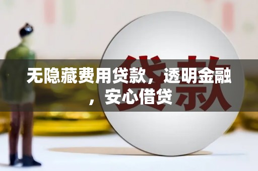 汉源无隐藏费用贷款，透明金融，安心借贷