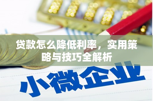 汉源贷款怎么降低利率，实用策略与技巧全解析