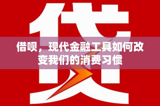 汉源借呗，现代金融工具如何改变我们的消费习惯