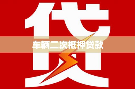 汉源车辆二次抵押贷款