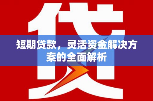 汉源短期贷款，灵活资金解决方案的全面解析