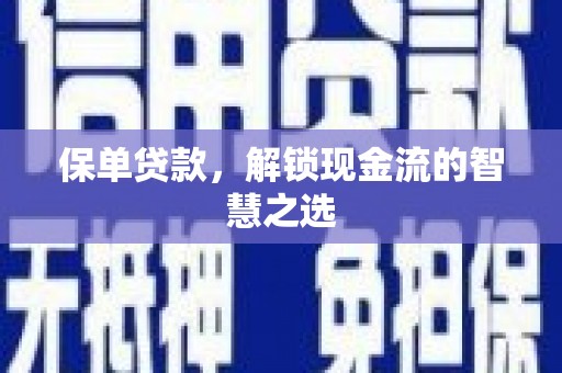 汉源保单贷款，解锁现金流的智慧之选