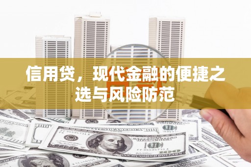 汉源信用贷，现代金融的便捷之选与风险防范