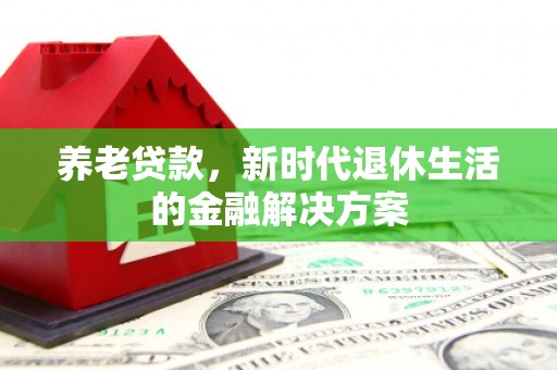 汉源养老贷款，新时代退休生活的金融解决方案