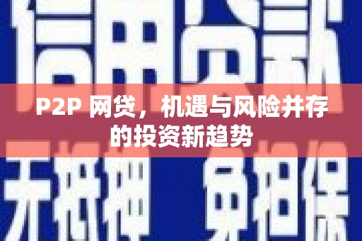 汉源P2P 网贷，机遇与风险并存的投资新趋势