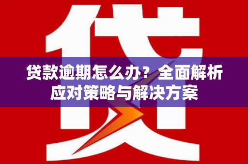 汉源贷款逾期怎么办？全面解析应对策略与解决方案
