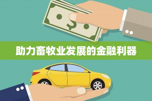 汉源助力畜牧业发展的金融利器