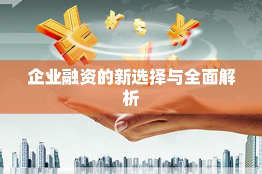 汉源企业融资的新选择与全面解析