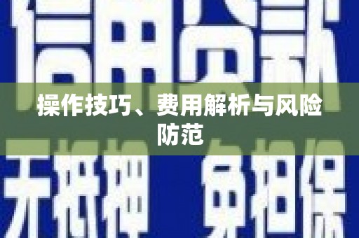汉源操作技巧、费用解析与风险防范